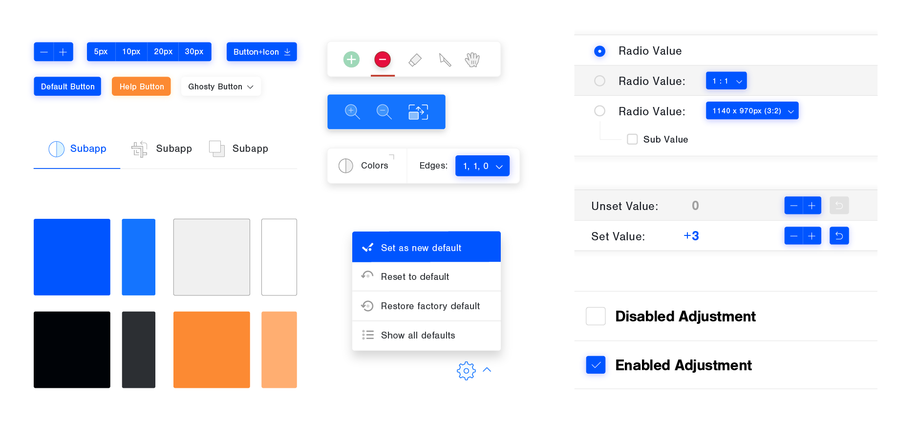 Design system components for Clipping Magic App